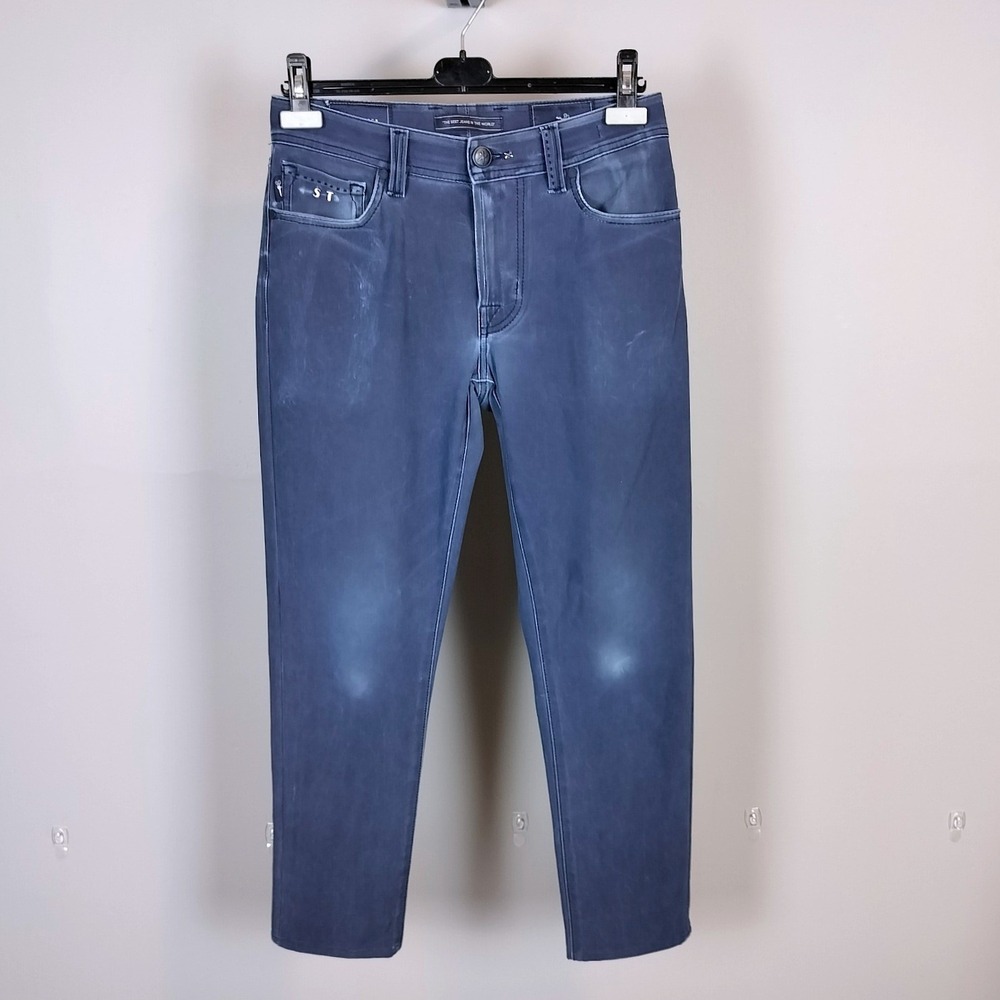 Tramarossa Leonardo Superstretch Slim Jeans Mens Blue Faded Denim 29